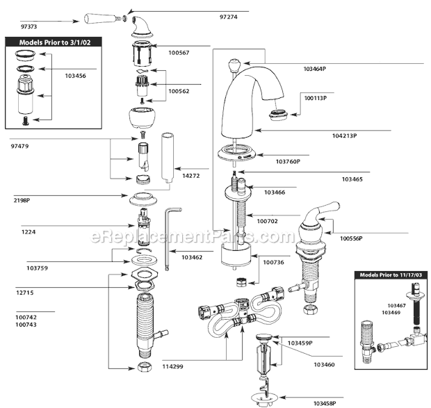 Moen T4572P Bathroom Faucet Page A Diagram