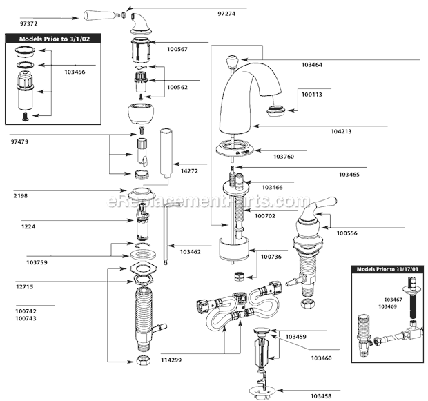 Moen T4572 Bathroom Faucet Page A Diagram