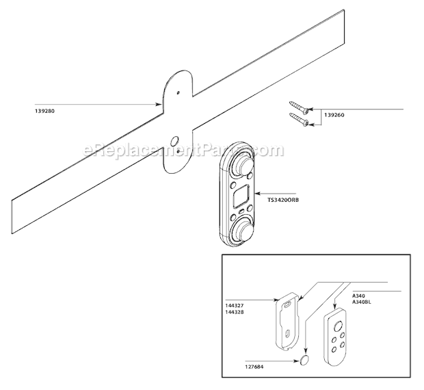 Moen TS295ORB Vertical Spa System Page A Diagram