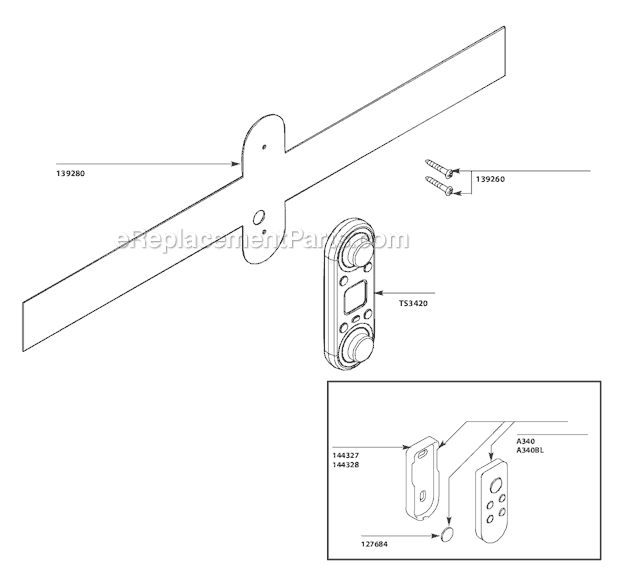 Moen TS295 Vertical Spa System Page A Diagram