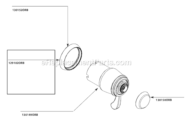 Moen TS3600ORB Tub and Shower Faucet Page A Diagram
