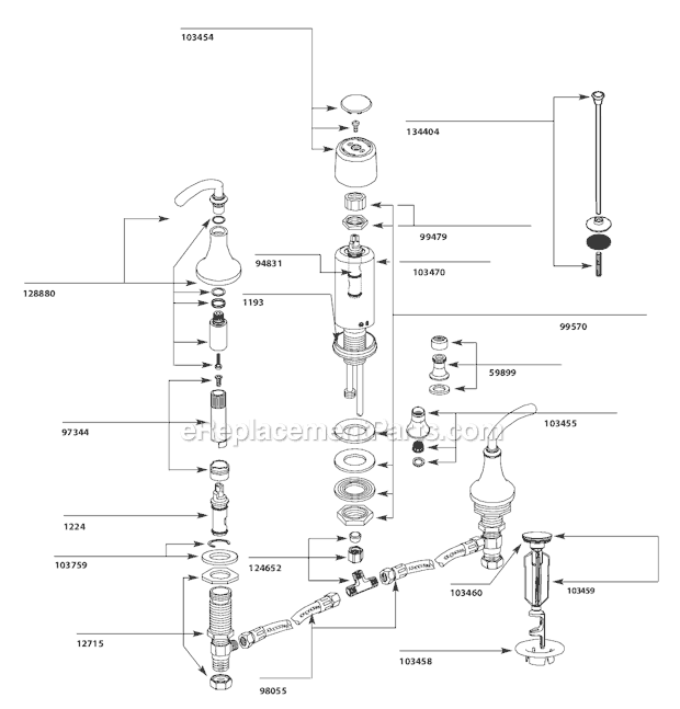 Moen TS5215 Bathroom Bidet Page A Diagram