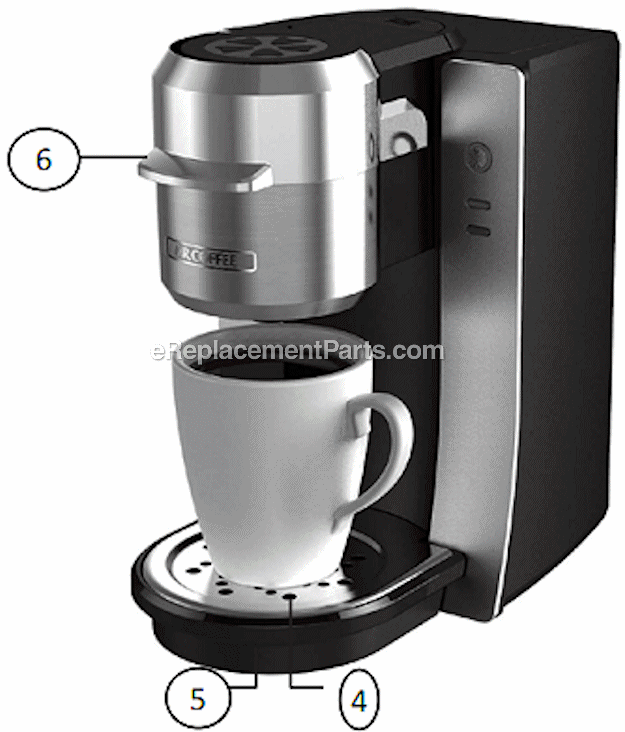 Mr. Coffee BVMC-KG2W Coffee Maker Page A Diagram