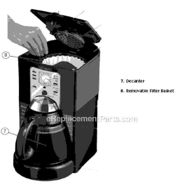 Mr. Coffee FTX40 Coffee Maker Page A Diagram