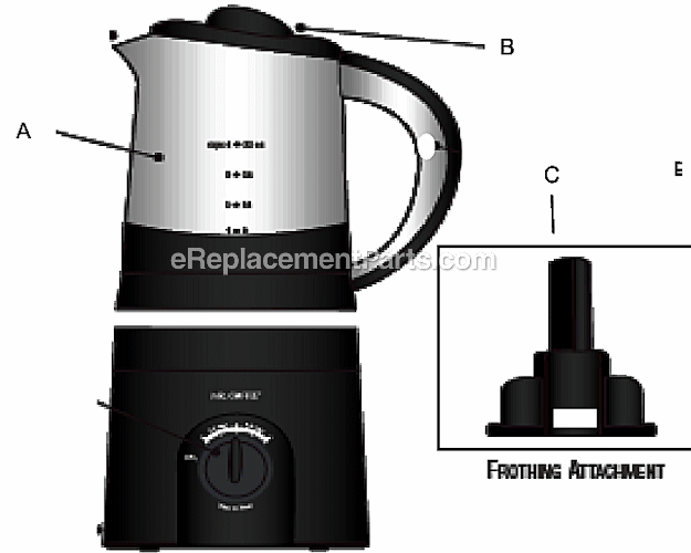 Mr. Coffee HCLF Hot Beverage Maker Page A Diagram