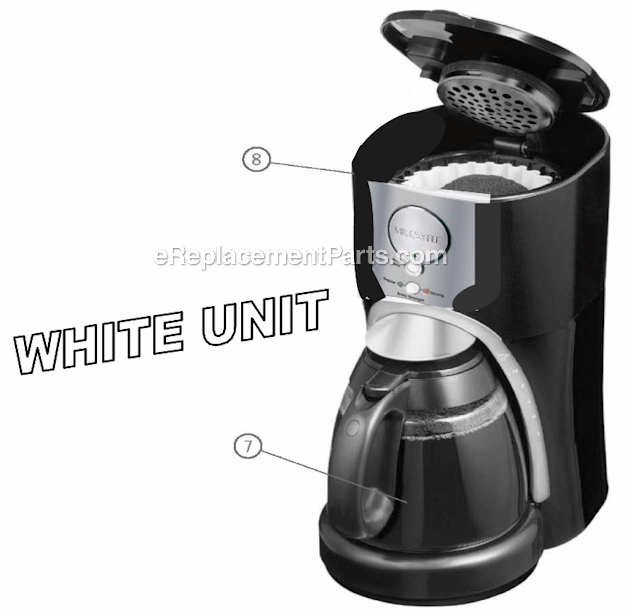 Mr. Coffee ISS12 12 Cup Coffee Maker Page A Diagram