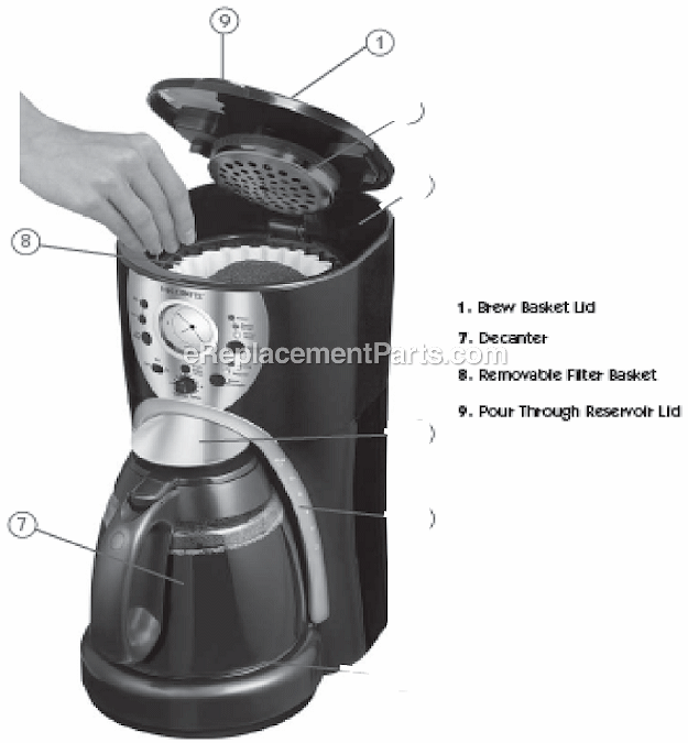 Mr. Coffee ISX43 Coffee Maker Page A Diagram