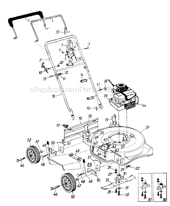 MTD 112-072R141 (1992) Lawn Mower Page A Diagram