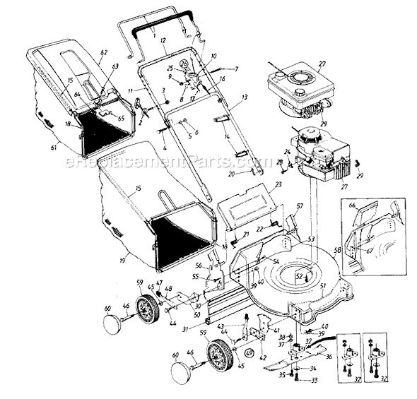 MTD 112-410R063 (1992) Lawn Mower Page A Diagram