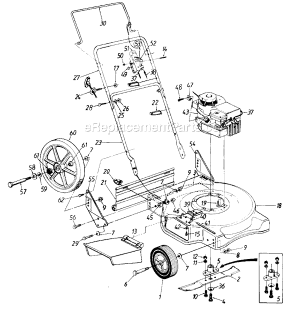 MTD 112-570R000 (1992) Lawn Mower Page A Diagram