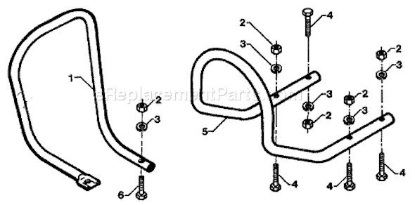 Troy-Bilt 12592 Bumper & Carburetor Guard Page A Diagram