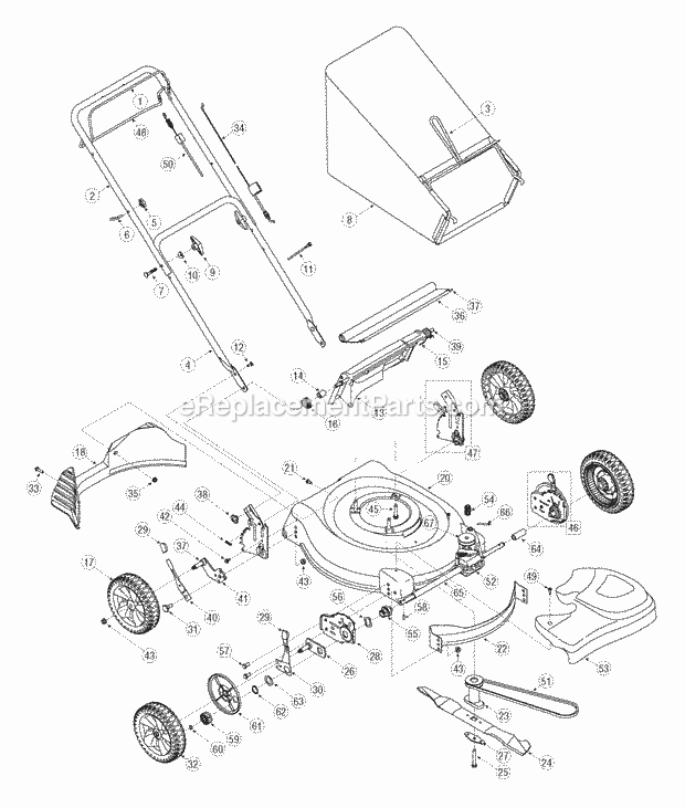 MTD 12A-453E700 (2005) Lawn Mower Page A Diagram