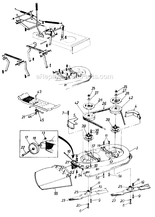 MTD 130-600-000 (Series 600) (1990) Lawn Tractor Page A Diagram