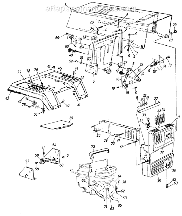 MTD 131-803-000 (1991) Lawn Tractor Page A Diagram