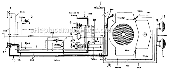 MTD 137-577-719 (Style 7) (1987) Lawn Tractor Page A Diagram