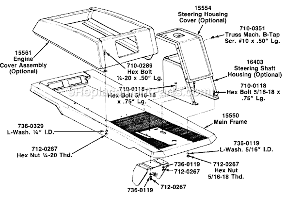 MTD 138-502-077 (1988) (Style A) Lawn Tractor Page A Diagram