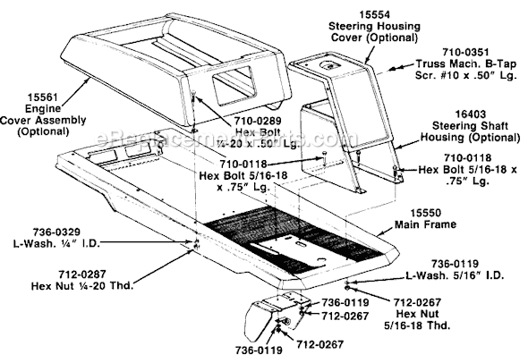 MTD 138-508-308 (1988) (Style A) Lawn Tractor Page A Diagram