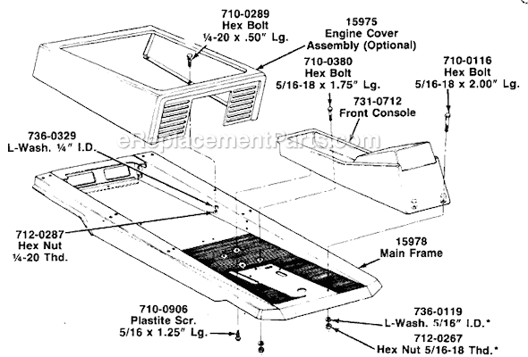 MTD 138-512-196 (1988) (Style B) Lawn Tractor Page A Diagram