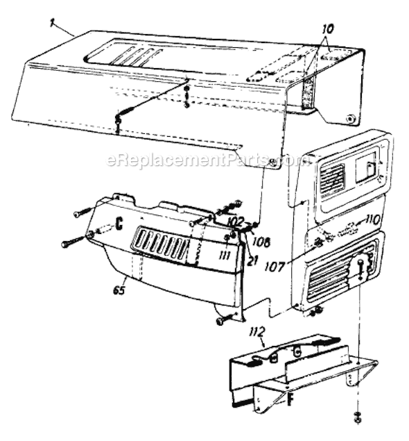 MTD 138-758-000 (1988) Lawn Tractor Page A Diagram
