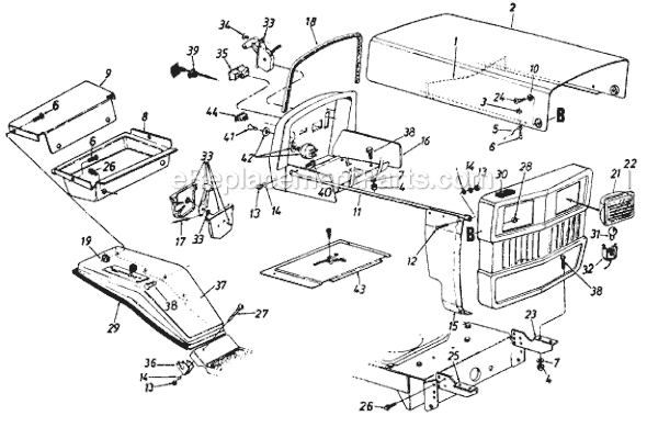 MTD 139-650-000 (1989) (Style 0) Lawn Tractor Page A Diagram
