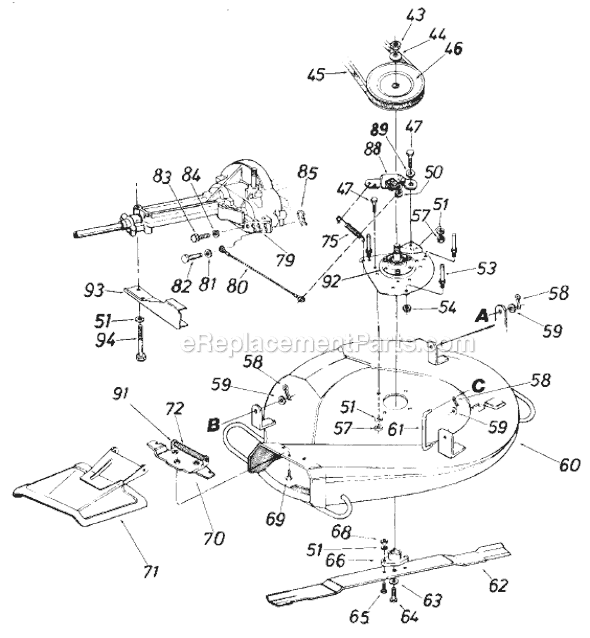 MTD 190-795-000 (1988) Lawn Tractor Page A Diagram