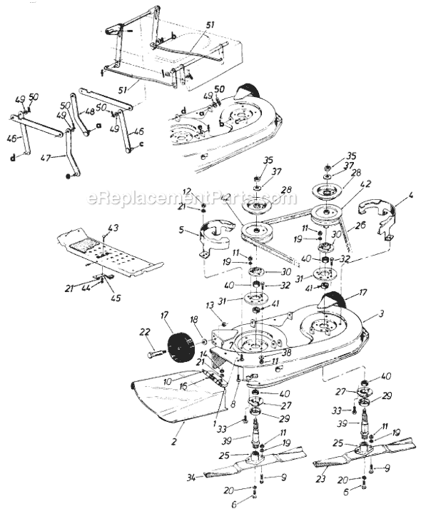 MTD 190-805-929 (1987) Lawn Tractor Page A Diagram