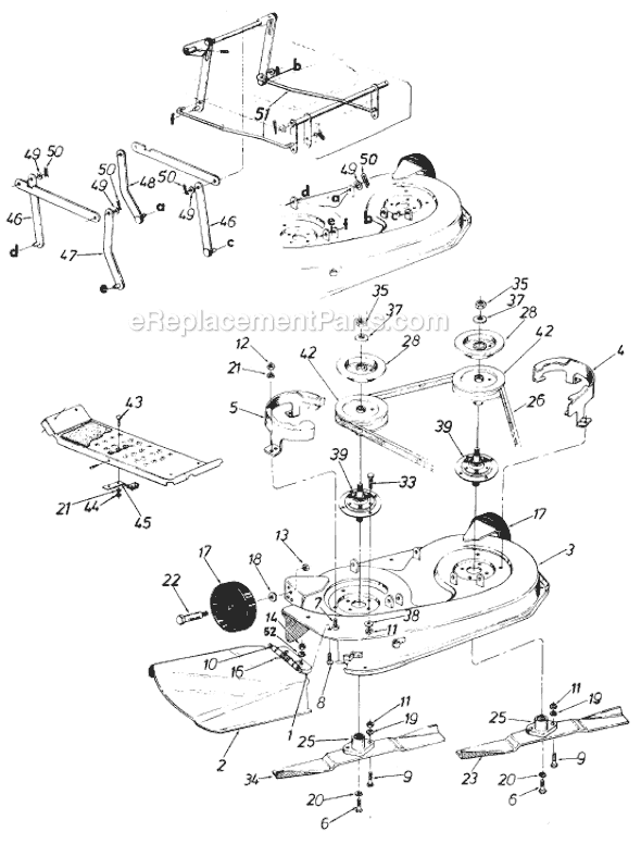MTD 190-805-000 (1988) Lawn Tractor Page A Diagram