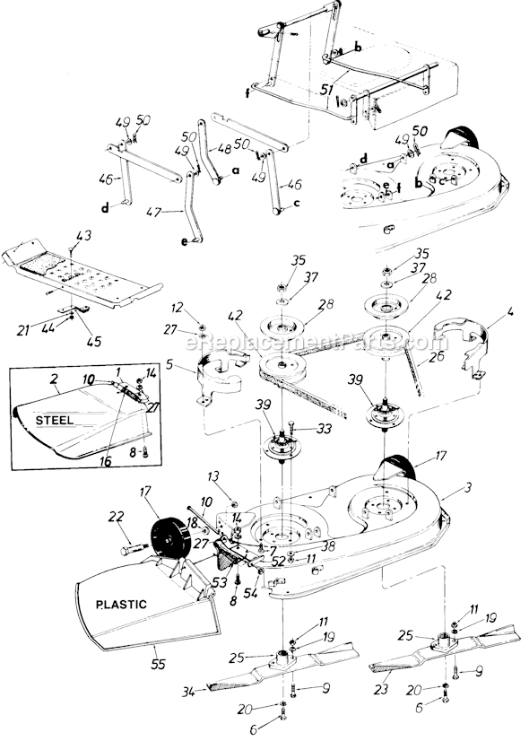 MTD 190-805-000 (1989) Lawn Tractor Page A Diagram