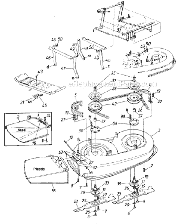 MTD 190-836-000 (1989) Lawn Tractor Page A Diagram
