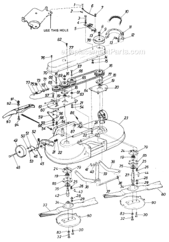 MTD 190-931-000 (1989) Lawn Tractor Page A Diagram