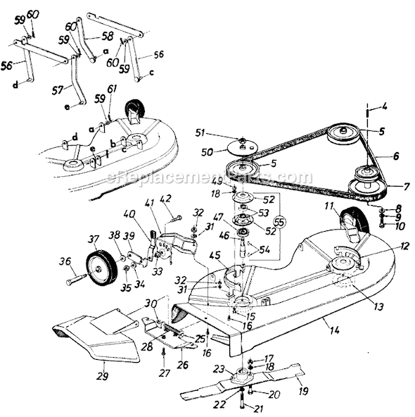 MTD 195-800-929 (1985) Lawn Tractor Page A Diagram