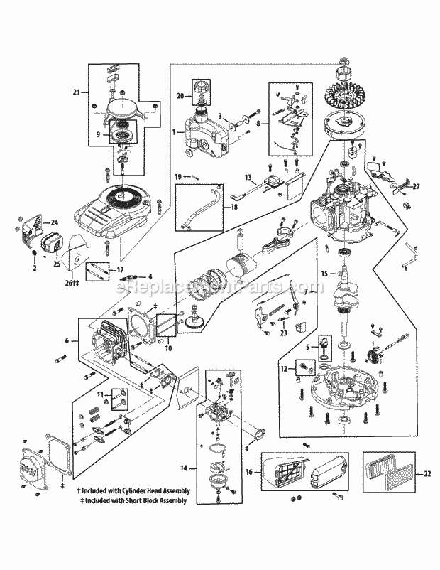 MTD 1P61P0 Engine Engine_Assembly_1P61P0 Diagram