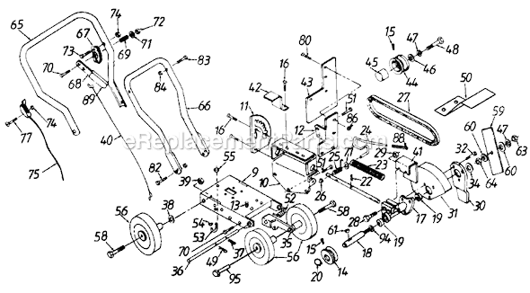 MTD 240-554-372 (1990) Edger Page A Diagram