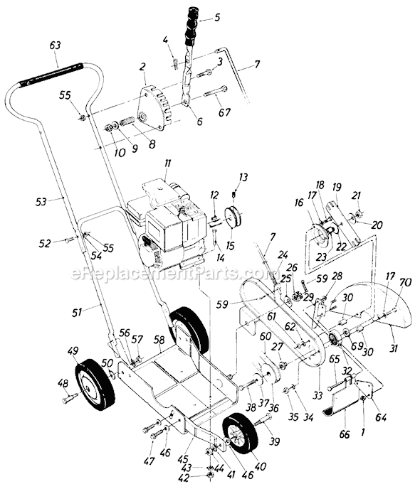 MTD 24596S (1985) Edger Page A Diagram