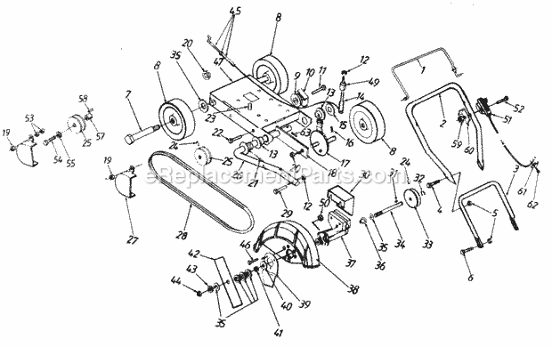 MTD 251-534-192 Edger Parts Diagram