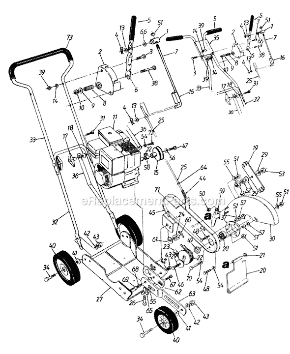 MTD 254-546-754 (1994) Edger Page A Diagram