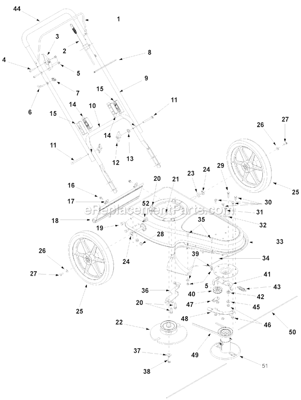 Yard Man 25A-258L401 (2002) Trimmer Page A Diagram