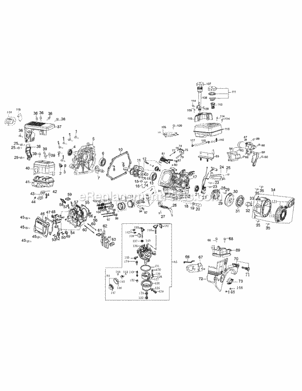 MTD 370-SUA Engine Engine_Assembly_370-Sua Diagram