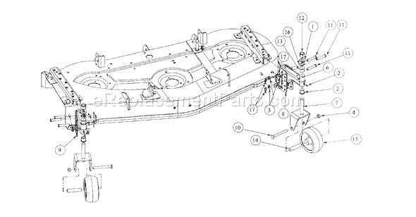 MTD Pro 590-517-195 Castor Wheel Kit Page A Diagram