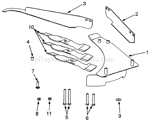 MTD Pro 590-519-195 54" Deck Mulch Kit Page A Diagram