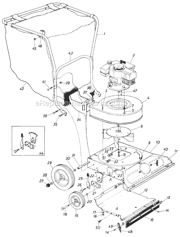 MTD 660-031 (1988) Chipper Page A Diagram