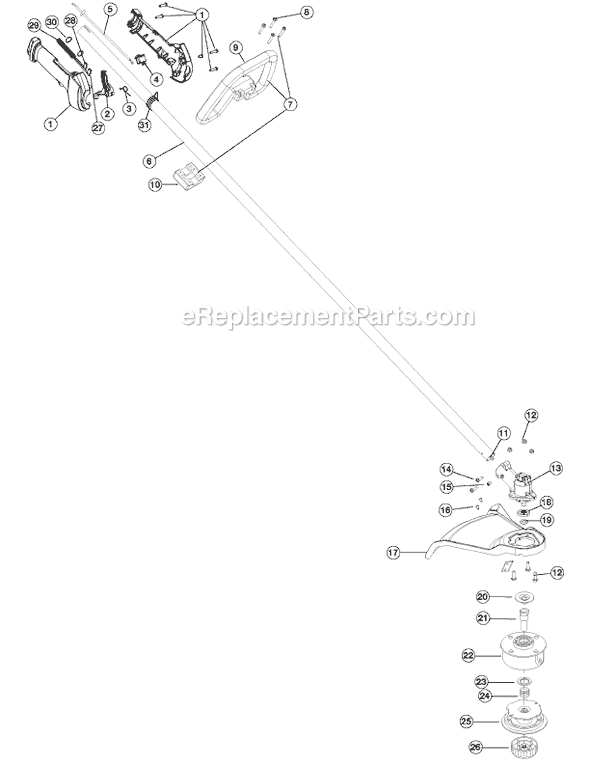 MTD Pro H70SS (41ADH70G995) String Trimmer Page A Diagram