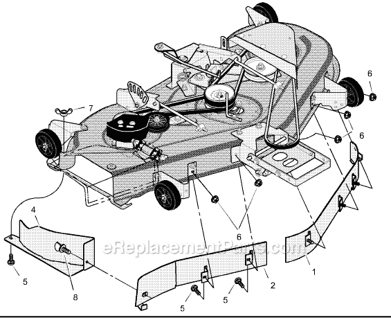 Murray 24766A (2000) 52" Mulch Kit Assembly Page A Diagram