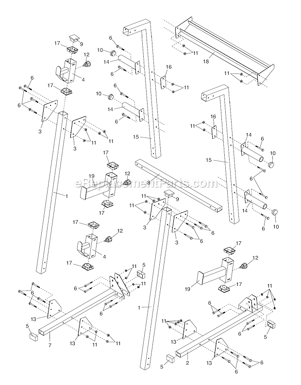 NordicTrack NTBE04901 (GRT360) Bench Page A Diagram