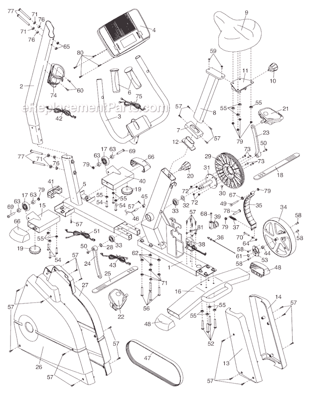 NordicTrack NTC3015.0 Sl528 Exercise Bike Page A Diagram