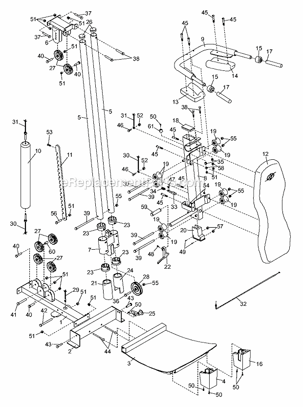 NordicTrack NTS59020 Strength Circuit Trainer System Page A Diagram