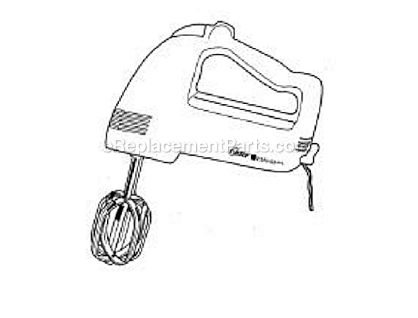 Oster 2503 Hand Mixer Page A Diagram