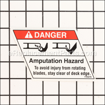 Decal, Danger - Thrown Objects