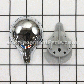 Delta Metal Faucet Single Lever Handle For Temperature Knob And De Rp28595 Cover 