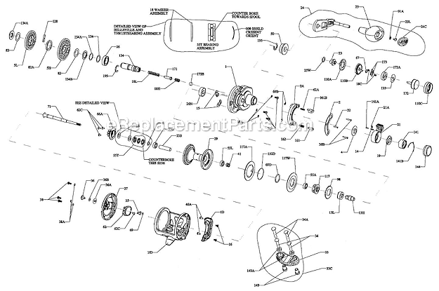 Penn FTH15LD2 Fathom Lever Drag 2-Speed Conventional Reel Page A Diagram